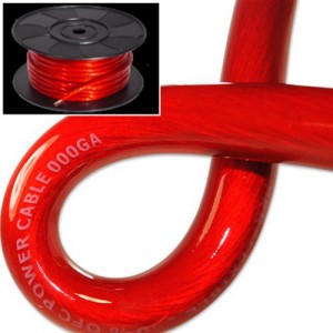 Power cable OFC Gladen red 35 mm²- Made in Germany.